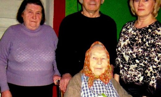 105 gadu jubilejā kandavniece Ieva Buņģe - pie labas veselības