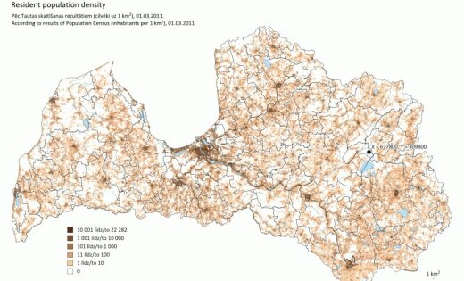 Statistiķi noskaidrojuši nomaļāko vietu Latvijā