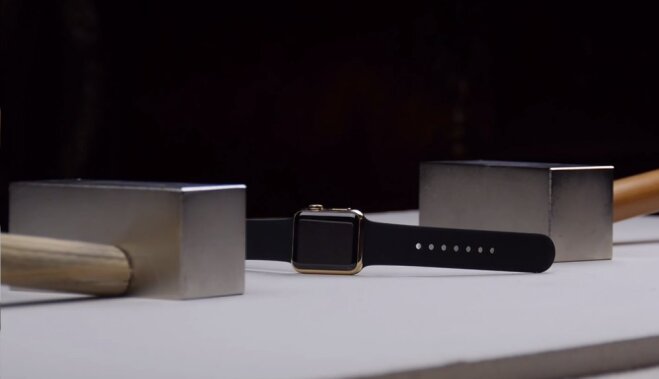 ВИДЕО: Золотые Apple Watch за $10 тыс. расплющили неодимовыми магнитами