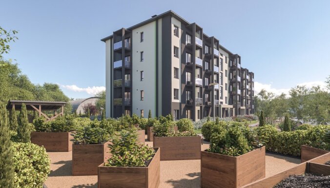 ФОТО: В Риге в районе ВЭФ стартует строительство нового жилого комплекса