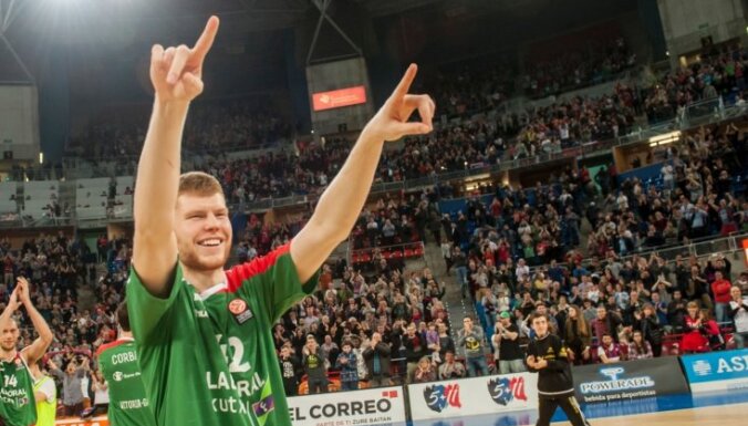 Латвийский баскетболист впервые за 16 лет сыграет в "Финале четырех" Евролиги