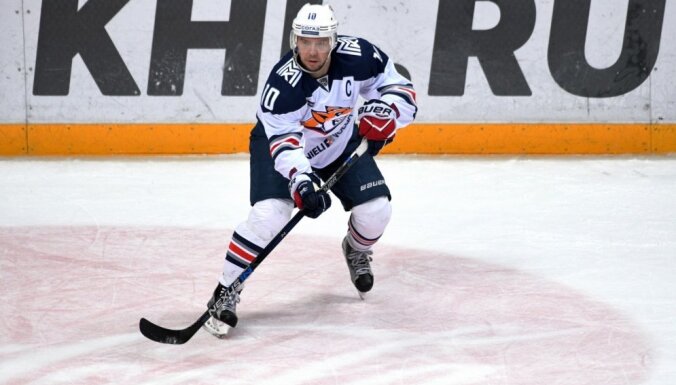 Rezultatīvais Mozjakins labo KHL rekordu sezonā gūto vārtu skaita ziņā