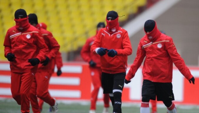 'Olympiakos' futbolisti aukstumā Maskavā uzvar 'Rubin'