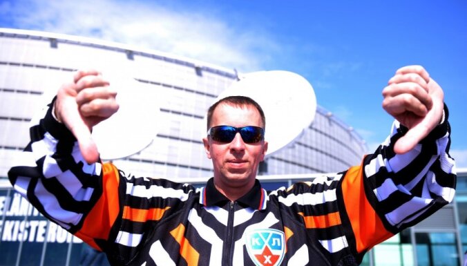 Latvijas hokeja fani Helsinkos: kas atļauts Jupiteram, nav atļauts vērsim?