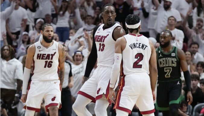 'Heat' nonāk vienas uzvaras attālumā no NBA fināla