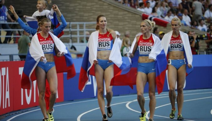 IAAF anulē Krievijas uzvaru pasaules čempionātā sieviešu stafetē