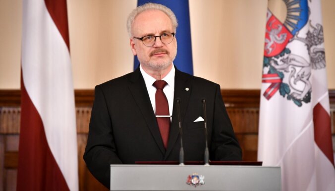 Президент: Латвия должна проявить солидарность с соседями, выступающими за демократию и независимость