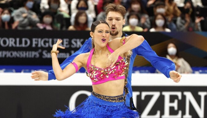 Latvijas daiļslidotāji Ipolito/Rasels pasaules čempionātā nekvalificējas izvēles dejām