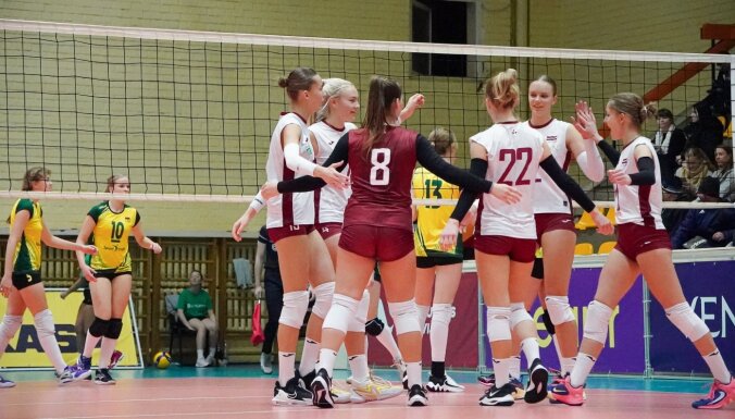 Latvijas U-17 meiteņu volejbola izlase nodrošina vietu Eiropas čempionāta kvalifikācijas otrajā kārtā
