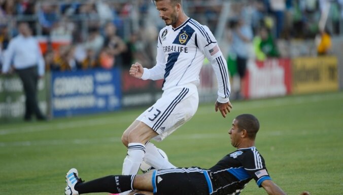 Losandželosas 'Galaxy' Bekhema atvadu mačā nosargā MLS čempionu titulu
