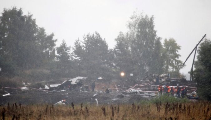 'Lokomotiv' aviokatastrofa: atrastas lidmašīnas 'melnās kastes'