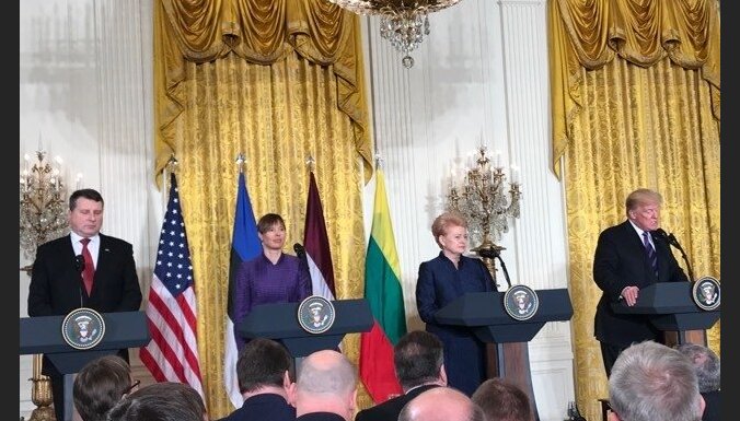 Встреча президентов в Вашингтоне: Трамп пообещал не подвести страны Балтии