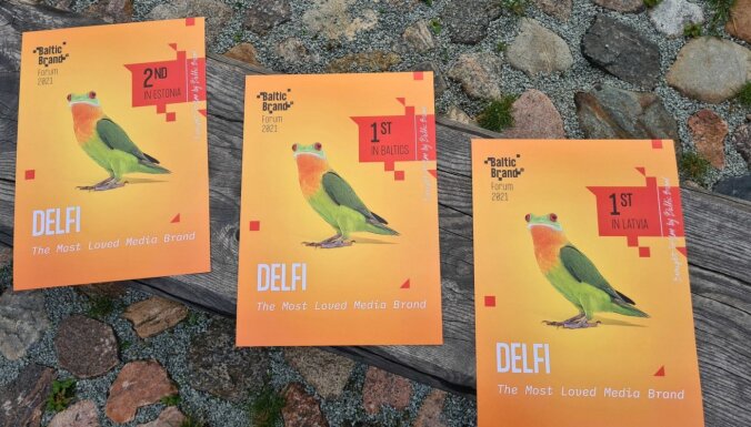 Noskaidroti iecienītākie zīmoli; 'Delfi' – mīlētākais mediju zīmols Baltijā un Latvijā
