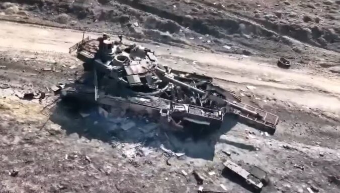 Video: Kā izskatās iznīcināts Krievijas modernākais tanks T-90M 'Proriv-3'
