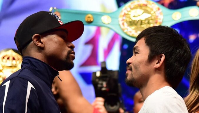 Floyd Mayweather and Manny Pacquiao face off on May 1
