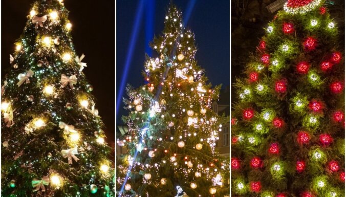 Зажгли по-новогоднему: 19 самых красивых елочек Латвии
