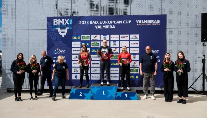 BMX riteņbraucējai Stūriškai pirmā vieta Eiropas kausa posmā Valmierā