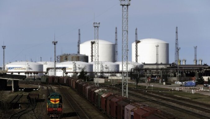 В первом полугодии грузооборот Ventspils naftas termināls упал на 27%