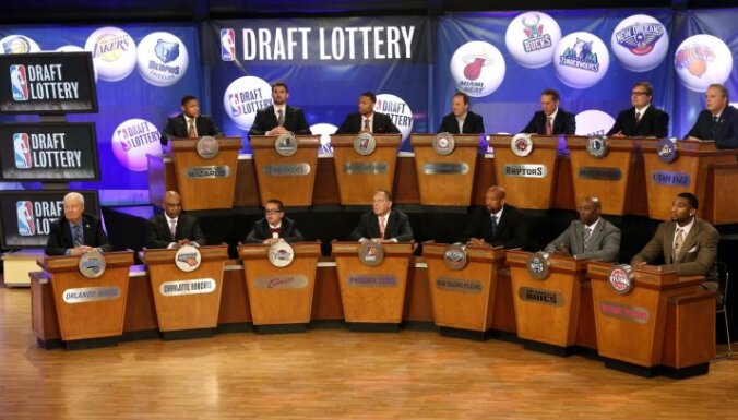 'Cavaliers' otro reizi trīs gadu laikā uzvar NBA drafta loterijā