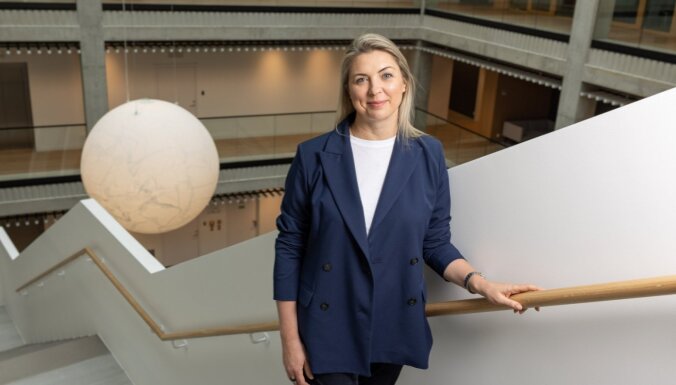 Foto: Darba galdi vairs nav centrālais elements. Ieskats 'SEB Global Services' jaunajā biroju ēkā