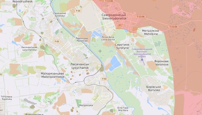 Okupanti kontrolē 70% Severodoneckas; daļa Ukrainas karavīru atkāpušies