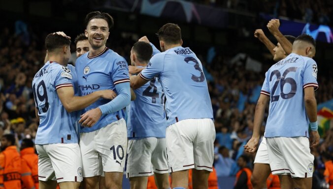 Mančestras 'City' ar dominējošu sniegumu pret Madrides 'Real' sasniedz Čempionu līgas finālu
