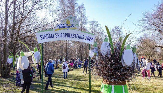 1. aprīlī Ventspilī notiks sniegpulkstenīšu stādīšanas talka