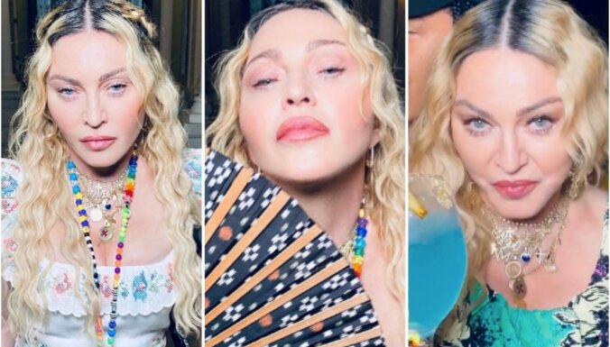 Fanus pārsteidz Madonnas svešādā seja 62. dzimšanas dienas selfijos