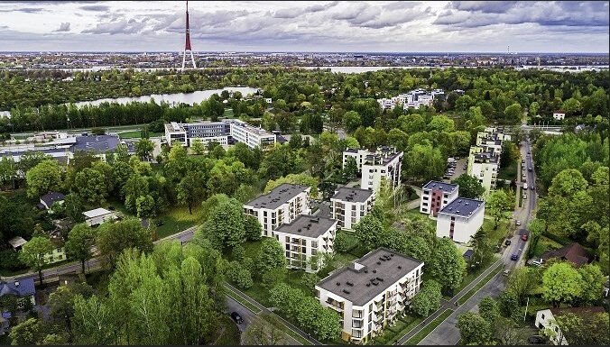 Ieguldot 12 miljonus eiro, Rīgā veidos daudzdzīvokļu namu kompleksu "Parka kvartāls"