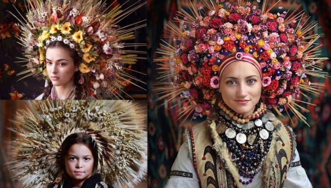 Foto: Krāšņie un tradicionālie ukraiņu kroņi, kas reiz pasargājuši no ļaunajiem gariem