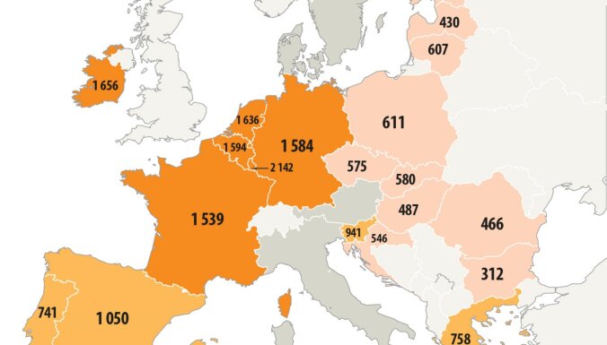 Минимальная зарплата в Латвии - почти самая низкая в ЕС