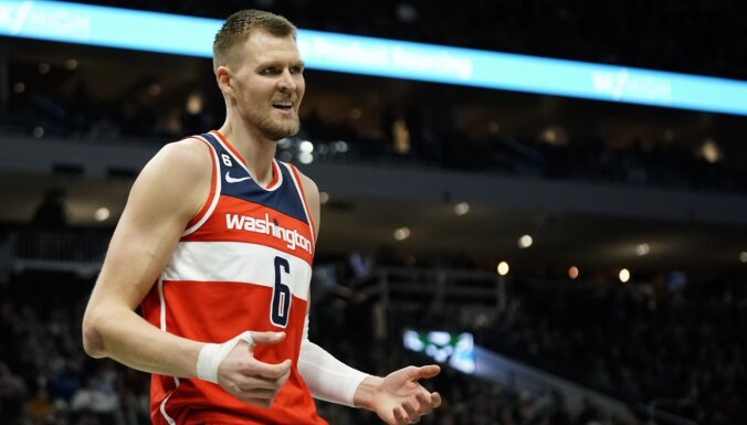 Porziņģis ar 22 punktiem turpina 'Wizards' uzvaru sēriju