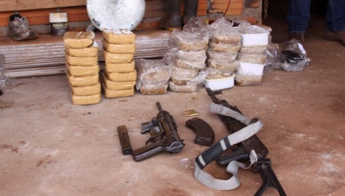 Paragvajā konfiscē 1700 kilogramus kokaīna un lidmašīnas