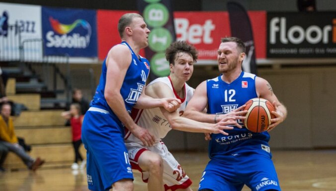 'Jūrmalas' un 'Ogres' basketbolisti tiek pie uzvarām BBL mačos