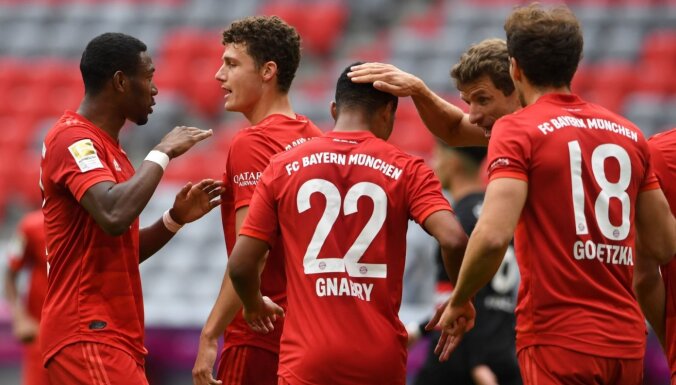 'Bayern' ar graujošu uzvaru sper soli pretī Vācijas čempiontitulam