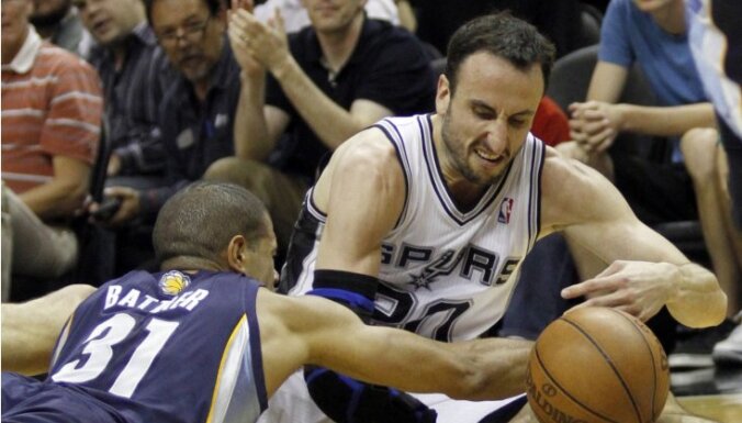 NBA komandas 'Spurs' līderis Džinobili lauzis roku