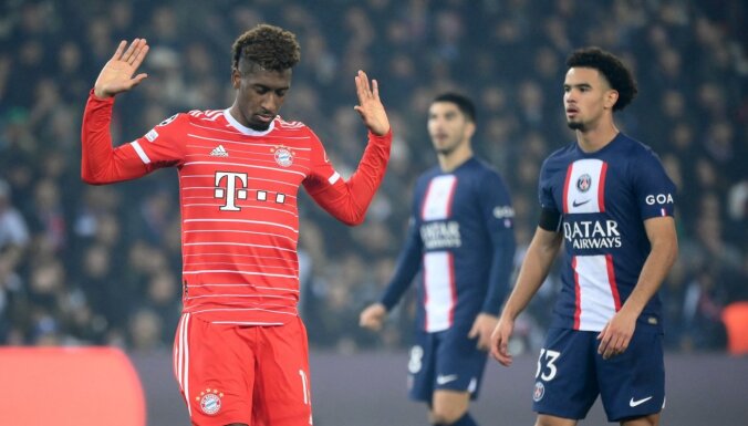 'Bayern' neitralizē PSG draudus un uzvar Čempionu līgas astotdaļfināla pirmajā mačā