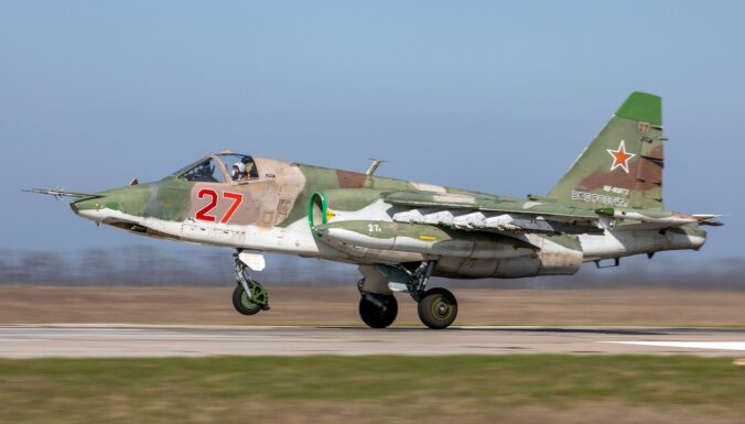 Krievija uz Baltkrieviju pārvietojusi Su-25SM kaujas lidmašīnas