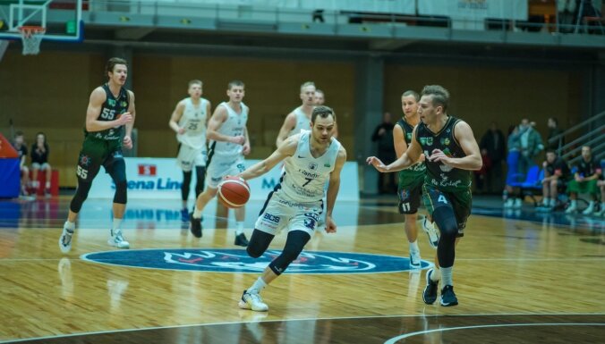 'Liepāja' uzvar Valmieras basketbolistus Latvijas kausa pusfināla pirmajā spēlē