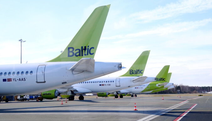 Число пассажиров airBaltic в Литве и Эстонии упало более чем на 60%