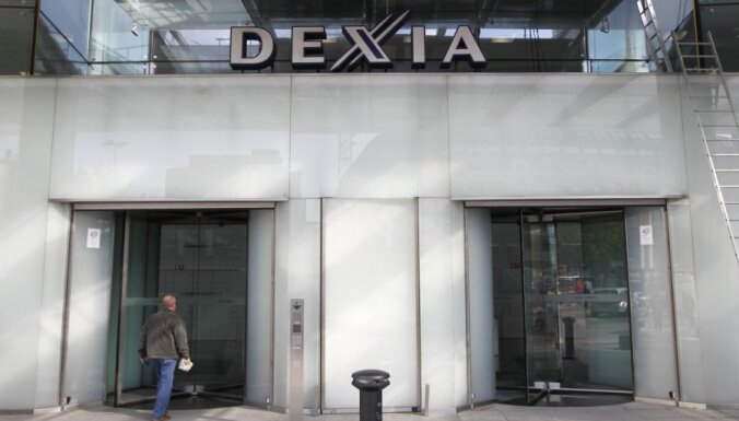 Beļģija, Francija un Luksemburga glābs uz bankrota sliekšņa nonākušo banku 'Dexia'