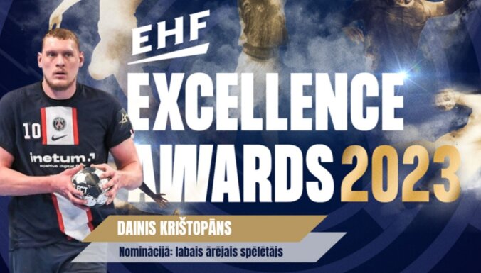 Handbolists Krištopāns nominēts EHF Izcilības balvai