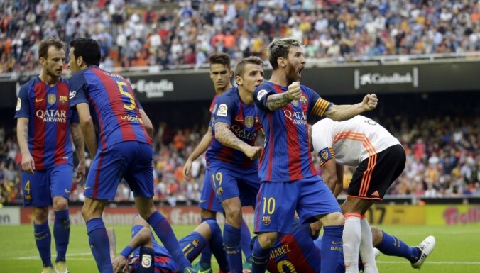 Mesi ar kompensācijas laikā realizētu 'pendeli' izrauj 'Barcelona' uzvaru