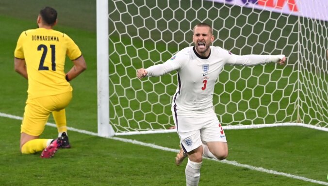Англичанин Шоу забил самый быстрый гол в финалах ЕВРО — за 116 секунд