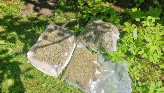 Foto: Policija Augšdaugavas novadā atrod sešus kilogramus marihuānas