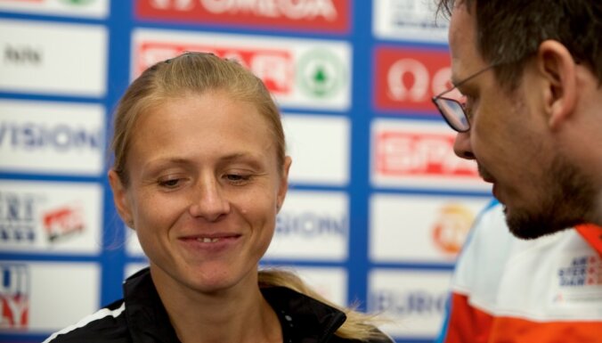 Russian sprinter Yulia Stepanova, ARD journalist Hajo Seppelt