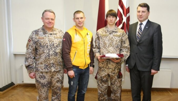 Фотогалерея: Проводы латвийских спортсменов-военнослужащих в Сочи