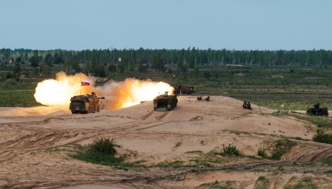 Foto: Ar spēka paraugdemonstrējumu Ādažos noslēdzas militārās mācības 'Summer Shield 2022'