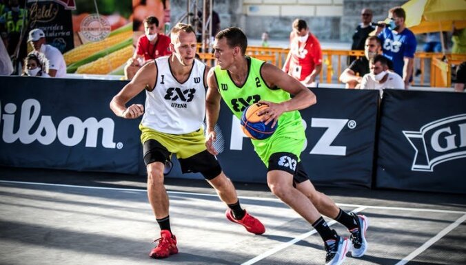 'Riga' 3x3 basketbola komanda Pasaules tūres pirmajā posmā apstājas pusfinālā