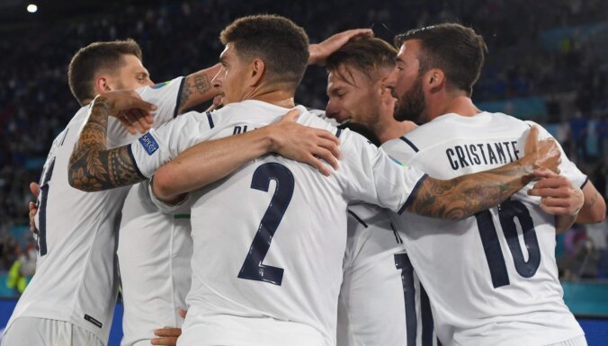 'Euro 2020' iesākas ar dominējošu Itālijas izlases sniegumu